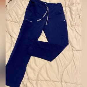 Figs Navy Yola Skinny Scrub Pants Size M